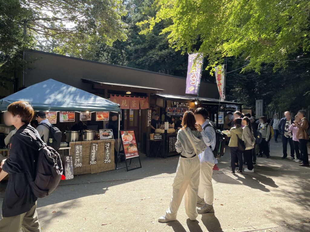 高尾山山の中の売店