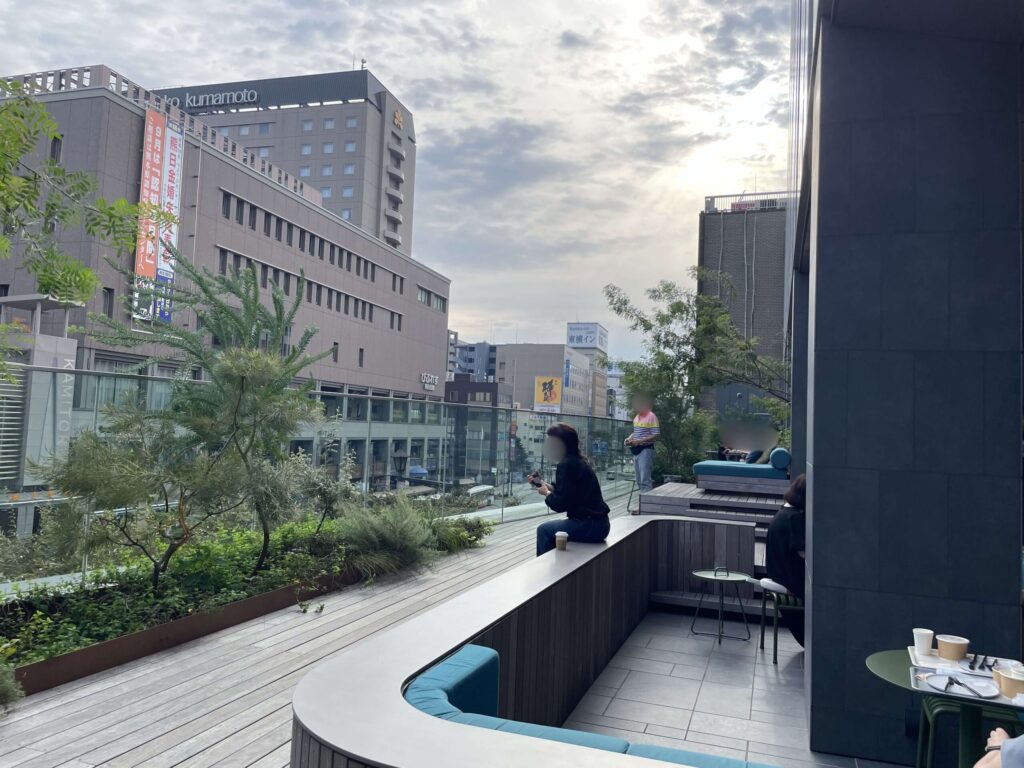 OMO熊本朝のバルコニー