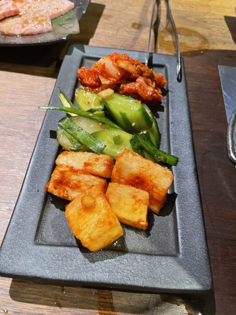 キムチの盛り合わせ